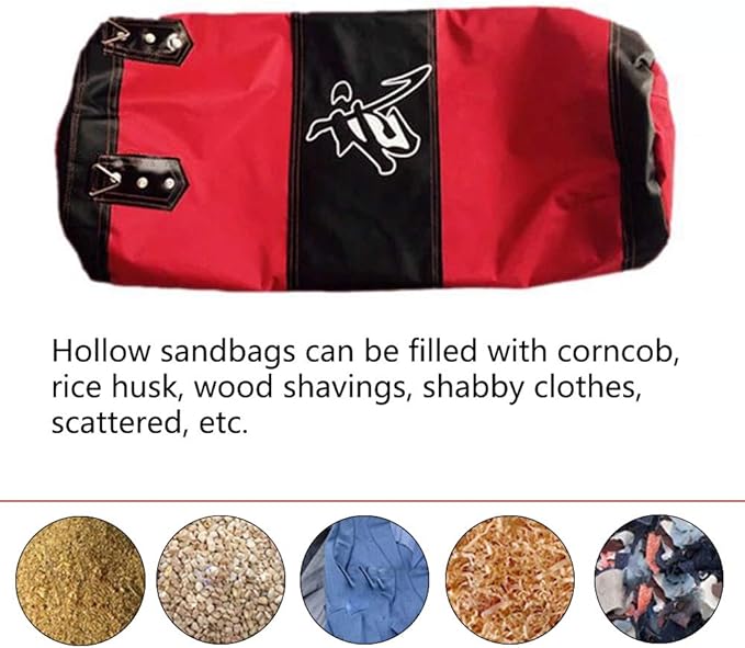 Punching Bag for Man Women Kids, Indoor/Garden Boxing Bag Unfilled Heavy Bag Set with Punching Gloves, Chain, Ceiling Hook for MMA, Kickboxing, Muay Thai, Karate, Taekwondo