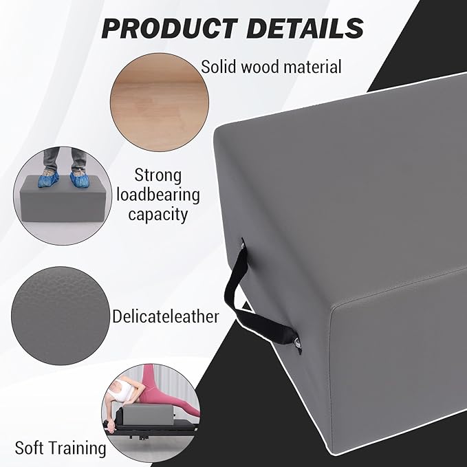 Professional Pilates Reformer Sitting Box,Reformer Box for Home & Studio Use, Portable Pilates Reformer Accessory for Step Training, Seated Workouts & Core Strengthening