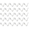 HARFINGTON 30pcs Single Button Kayak Paddle Snap Spring Clip 3.8x7.1x32mm 65Mn Spring Steel V-Shaped Hollow Lift Telescopic Locking Tube Pole Clips for Tent Umbrella Camping
