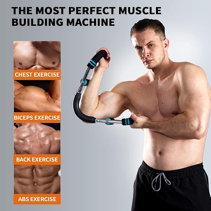 HOTWAVE Twister Arm Trainer, Chest Workout Equipment Exerciser for Men, Adjustable Arm and Chest Twister Trainer for Women - Portable Home Strength Training Fitness Equipment for Upper Body Muscle