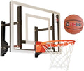 RAMGOAL Wall Mounted Indoor Adjustable Mini Basketball Hoop with Ball | 24" Shatter Resistant Backboard with Professional Grade Breakaway Rim and Steel Reinforced Wall Mount Built for Slam Dunks
