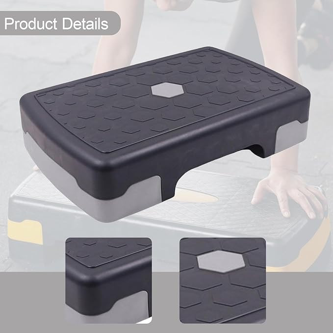 Aerobic Exercise Step, Fitness Equipment, Stable Aerobic Stepper, Workout Stepper for Cardio Strength Home Gym
