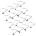 PATIKIL 9.5x6mm Kayak Paddle Snaps, 16 Pack Tent Pole Clips Steel V Shaped Single Pin Push Button Spring Clips Lock Tube Pole Clips for Camping Awning