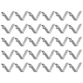 HARFINGTON 30pcs Single Button Kayak Paddle Snap Spring Clip 6x6x38mm 65Mn Spring Steel V-Shaped Hollow Lift Telescopic Locking Tube Pole Clips for Tent Umbrella Camping