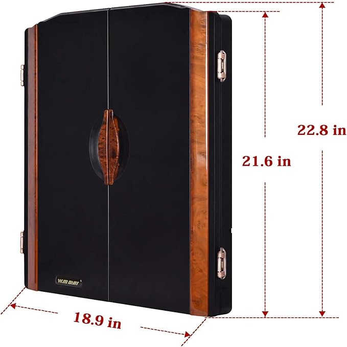 Electronic Dart Board LED Electric Digital Dart Boards for Adults with Cabinet with 12 Soft Tip Dartboard Set