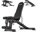 JOROTO MD65 Adjustable Weight Bench, 1700LB Heavy Duty Workout Bench for Home Gym, Flat Incline Decline Sit Up Utility Bench Press with 9 Backrest and 3 Seat Positions, Removable Leg Support and Wheels