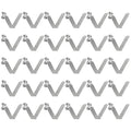 HARFINGTON 30pcs Single Button Kayak Paddle Snap Spring Clip 6x8.5x38mm 65Mn Spring Steel V-Shaped Hollow Lift Telescopic Locking Tube Pole Clips for Tent Umbrella Camping