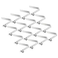 PATIKIL 8.2x7mm Kayak Paddle Snaps, 16 Pack Tent Pole Clips Steel V Shaped Single Pin Push Button Spring Clips Lock Tube Pole Clips for Camping Awning