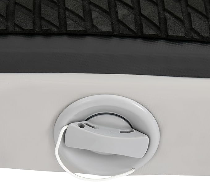 Inflatable Kayak Seat, Universal Paddle Board Seat, Thicken Seat Cushion, Back Support Adjustable, for Surfboard Kayak Canoe Marine (Black)