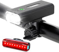 Super Bright Bike Lights for Night Riding,Bike Lights Front and Back,3 LED USB Rechargeable Bicycle Light,Bike Headlight with Power Bank Function,IPX5 Waterproof,3+5 Light Modes