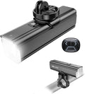 ROCKBROS 1500 Lumens Bike Light for Night Riding, 5000mAh USB-C Rechargeable Bike Headlight, Aluminium Alloy IPX6 Waterproof Bike Front Light, 5 Modes & Auto Mode Anti-Dazzling LED Bike Light