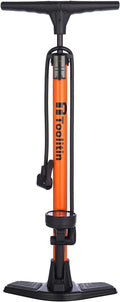 Bike Pump with Gauge,High Pressure,Floor Bicycle Pump Compatible with Presta and Schrader Valve,Bike Tire Pump for Road Bike,MTB,Hybrid,Balls…