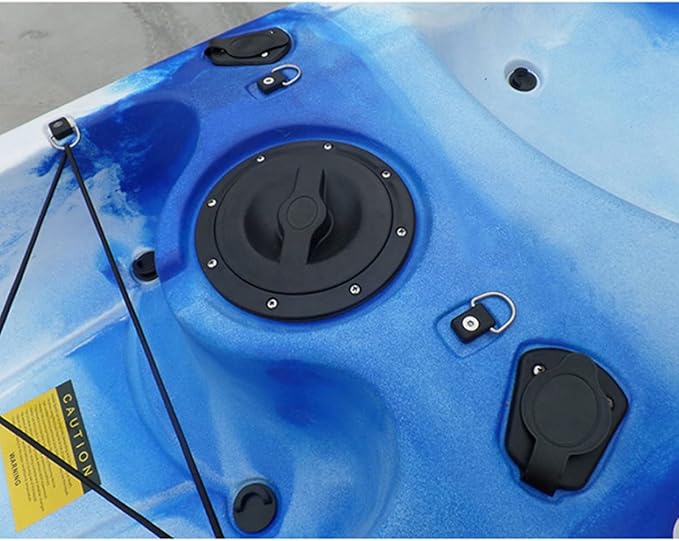 6" Hatch kit Deck Hatch with Storage Bag and Fasteners for Kayak Fishing(1Black)