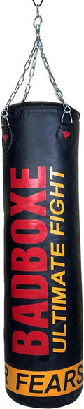 Punching Bag with Chains | Premium Synthetic Leather Boxing Punch Bag 90LBS | Versatile & Durable for Daily Training | Available Filled