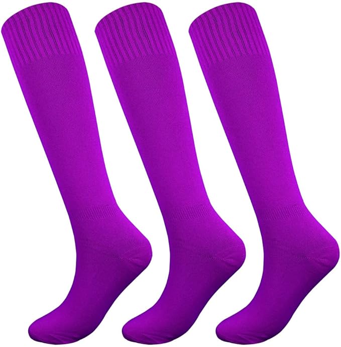 Fitliva Knee High Long Sports Socks Unisex Multicolor 3/6/12 Pairs