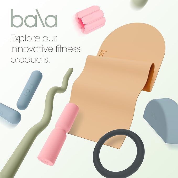 Bala Booty Bands Resistance Bands for Women & Men - Elastic Exercise Bands for Working Out - Wrist, Ankle, Legs & Booty Bands - Workout Resistance Bands for Yoga, Pilates, Strength Training
