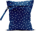 Wet Bag, Wet Dry Bag, Wet Bag for Swimsuit, Travel, Beach, Pool, Diapers, Dirty Yoga Gym Clothes, Makeup Bag, Waterproof Reusable Beach Bag Ocean Decor Starfish Sea Horse Anchor