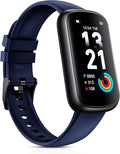 Fitness Tracker Smart Watch, 1.47" Full Touch Health Tracker with 24/7 Heart Rate & Blood Oxygen Monitor, Sleep Tracker, 3ATM Waterproof Step Tracker Activity Tracker for Women Men, Midnight Blue
