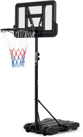 Basketball Hoop Outdoor 10FT Height Adjustable, Portable Basketball Goals & Hoops with PC Backboard and Large Water/Sand Base, Indoor Outdoor Basketball Hoop for Kids Youth Adults Backyard Driveway
