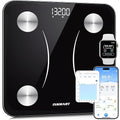 INSMART Smart Scale for Body Weight,Accurate Digital Bathroom Scale,12x12 inches Large Platform Bluetooth Body Fat Scale with BMI,16 Body Composition Weight Scale Health Monitor Analyzer with Sync APP