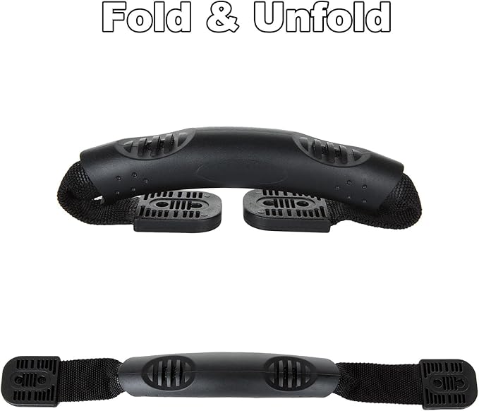 8 Pack Kayak Handles Replacement, Heavy Duty Kayak Carry Handles, Durable Canoe Boat Side Mount Handle Accessory Kit for Kayaks Boat Suitcase Luggage, Black, Including 40 Mounting Screws
