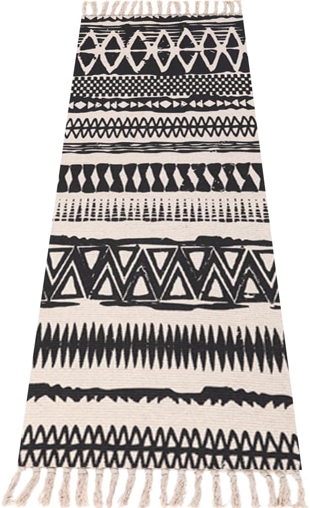 nuveti Cotton Yoga Mat - Absorbent, Grippy Tight Weave, Ashtanga & Hot Yoga Rug, Helps with Slippery Hands & Feet