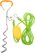 MOOCY Screw Anchor System for Small Boats, PWC, Kayak,Canoes,Paddle Boards (SUP)| Sand Spike - Includes 16-Foot Anchor Line, Float and Clip