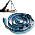 California Yoga Strap | Yoga Belt with Loops | 12 Multi Loop & Non-Elastic | Stretching Strap | Gym Workout & Exercise Bands | Physical Therapy | Improves Sitting Posture for Women & Men