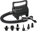 Electric Air Pump Portable 460W Quick-Fill Air Pump Air Flow 45CFM 2.1PSI with Hose 5 Nozzles 120V AC Inflator Deflator Pump for Air Mattress Air Bed Inflatable Cushion Boat Swimming Ring
