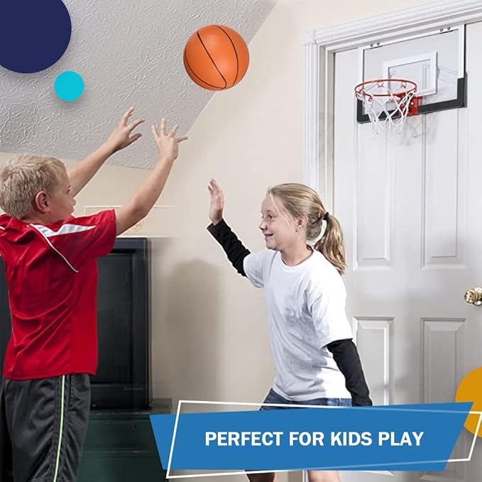 Dilabnba 6'' Mini Orange Basketballs for Basketball Hoop Over The Door, Kids Replacement Bouncy Beach Balls for Pool Indoor Outdoor, Basketballs Sport Game Gift for Boy Girl (6 PCS)