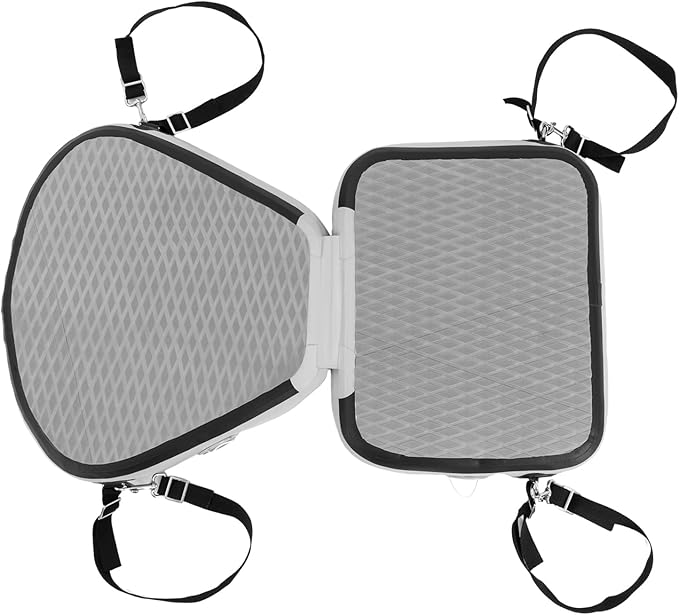 LYNICESHOP Kayak Seats Portable Thicken Seat Cushion for Kayak Padded Kayak Seat w/Back Support Adjustable Strap, for Kayak, Canoe, and Boat (Gray)