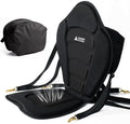 Leader Accessories Kayak Seats Paddle Board Seat Universal Padded Canoe SUP Seat with Back Support - Deluxe Kayak Chair Seat Cushion with Storage Bag