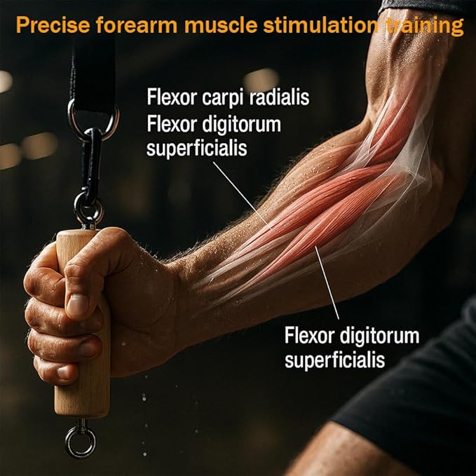Wooden Pull Up Climbing Hold Grips，Rock Climbing Holds Training Set， Arm Strength Trainer， Pull Up Grip Strength Straps for Home ，Gym， Rock Climbing， Fitness， Rehabilitation