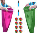 FunFling Granny Pants Yard Game - Oversized Outdoor Toss Game with 16 Throwing Balls for Adults & Kids, Giant Lawn Games for Backyard BBQ, Birthday Parties & Team Building Events