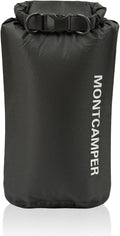 30D Nylon Waterproof Storage Sack for Camping, Hiking and fishing- Roll Top Closure-Portable Waterproof Dry Bag-Keeping Luggage Dry and Organized(5L/Black)