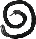 Bike Lock, 2.62/3.28/4ft Long Heavy Duty Anti Theft Bike Chain Lock, 5 Digit Combination High Security Resettable Keyless Bicycle Locks for Bike, Motorcycle, Scooter, Gate, 6mm Thick, Black