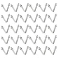 HARFINGTON 30pcs Double Button Kayak Paddle Snap Spring Clip 5.75x8.5x50mm 65Mn Spring Steel V-Shaped Solid Lift Telescopic Locking Tube Pole Clips for Tent Umbrella Camping