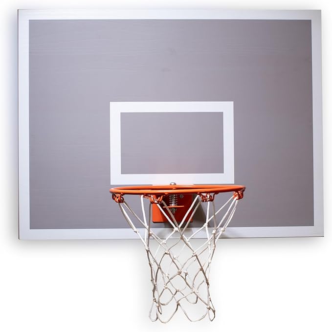 CALIKIWIPROS Mini Basketball Hoop Set Pro League Decorative Solid Wood Wall Mount, Includes 9’ Hoop & 5 mini Basketballs, Classic Look with Colors Matching Some pro Teams.