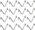 HARFINGTON 16pcs Double Button Kayak Paddle Snap Spring Clip 5x7.5x35mm 65Mn Spring Steel V-Shaped Solid Lift Telescopic Locking Tube Pole Clips for Tent Umbrella Camping