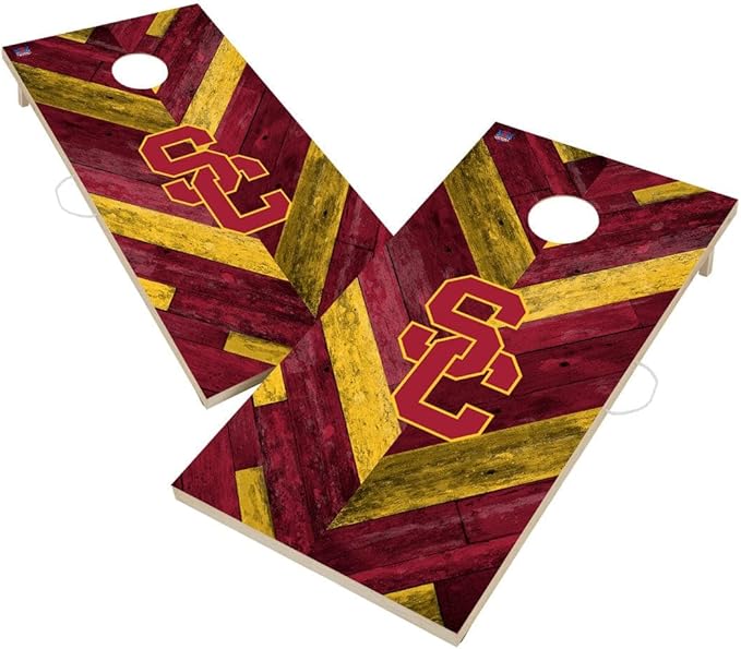 College Team Cornhole Boards, 2x4 Regulation Corn Hole Game Set, Officially Licensed Cornhole Game, Perfect for Tailgates