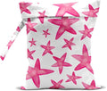 Wet Bag, Wet Dry Bag, Wet Bag for Swimsuit, Travel, Beach, Pool, Diapers, Dirty Yoga Gym Clothes, Makeup Bag, Waterproof Reusable Beach Bag Ocean Decor Starfish Sea Horse Anchor