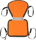 Inflatable Kayak Seat, Kayaks Seats with Back Support,for Kayak,Padded Boat,SUP,Canoe,Fishing Boat,Seats with 4 Adjustable Straps(Orange)