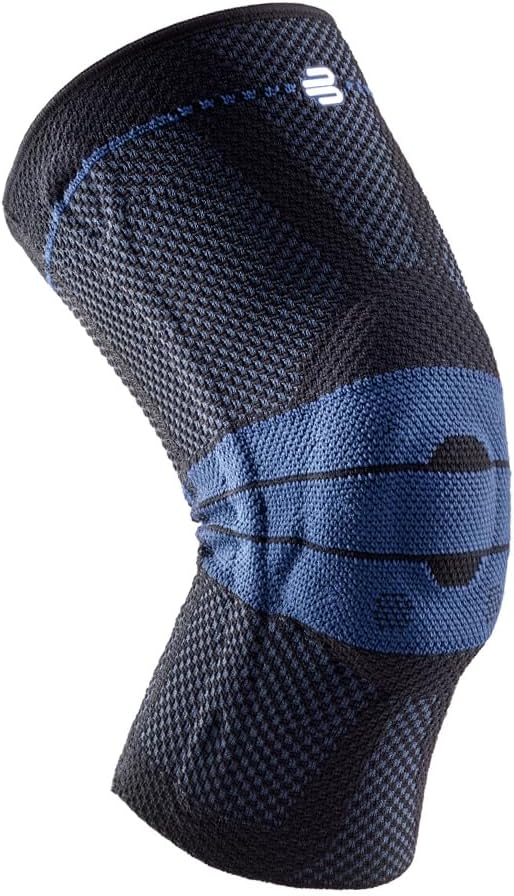 Bauerfeind GenuTrain Knee Support Brace (New Version) - Targeted Support for Pain Relief & Stabilization for Weak, Swollen & Injured Knees & Arthritis - Size 5C, Comfort - Color Black