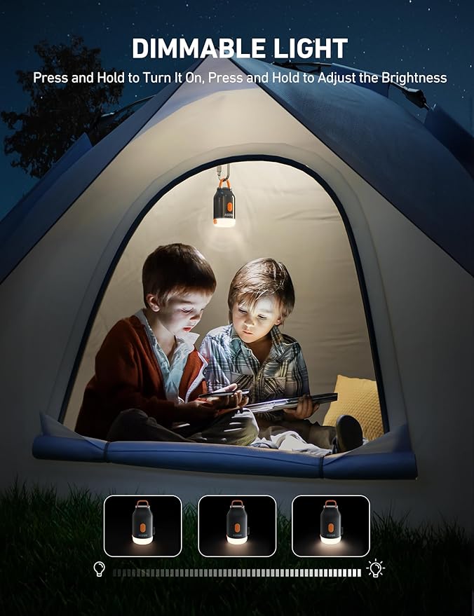 AstroAI Mini Air Pump for Inflatables with 3000mAh Battery Air Mattress Pump with Camping Lantern Electric Air Pump with 5 Nozzles Inflate & Deflate Air Mattress, Vacuum Storage Bags