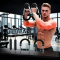 Power Twister Arm Trainer, Adjustable Chest Exerciser Arm Exercise Equipment with Leather Cover, Portable Home Fitness Equipment Chest Workout Arm Strenth Trainer for Men, Women(Blue)