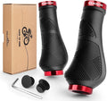 GXCROR Ergonomic Bike Handlebar Grips, Double Lock, Non-Slip Rubber, Universal 22.2mm, for MTB E-Bike