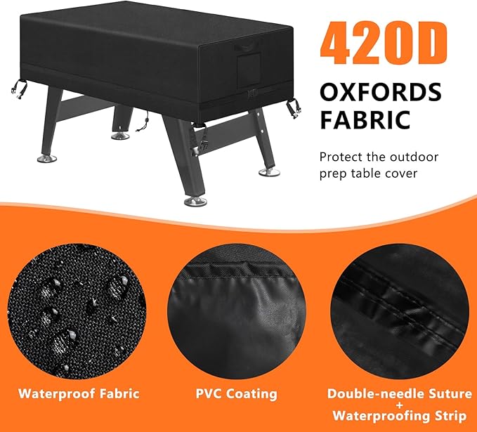 Kovshuiwe Foosball Table Cover Outdoor Waterproof Soccer Table Cover Heavy Duty Rectangular Patio Football Game 58"x52"x30"(LxWxH )