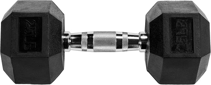 OLIXIS Rubber Hex Dumbbells，Assorted Weights for Home Gym Workouts, Strength Building & Fitness Training