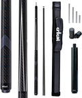 CRICAL Carbon Fiber Pool Cue Stick 58" Billiard Cue Sticks Professional Low Deflection Pool Sticks with 3/8 * 8 Pin Joint and 12.5mm Tip