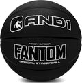 AND1 Fantom Rubber Basketball: Official Regulation Size 7 (29.5 inches) Rubber Basketball - Deep Channel Construction Streetball, Made for Indoor Outdoor Basketball Games